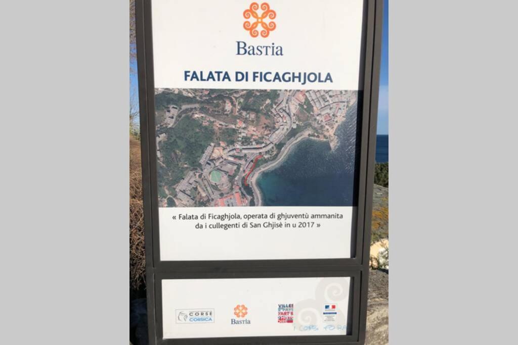 Appartement Vue Mer Et Iles Italiennes Bastia  Bagian luar foto