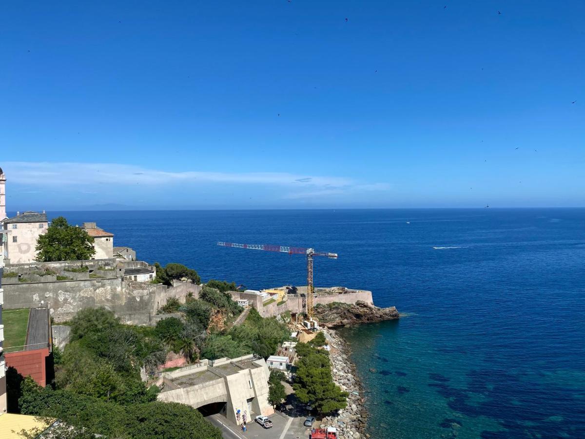 Appartement Vue Mer Et Iles Italiennes Bastia  Bagian luar foto